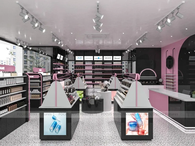 Black White Beauty Salon and Cosmetics Store