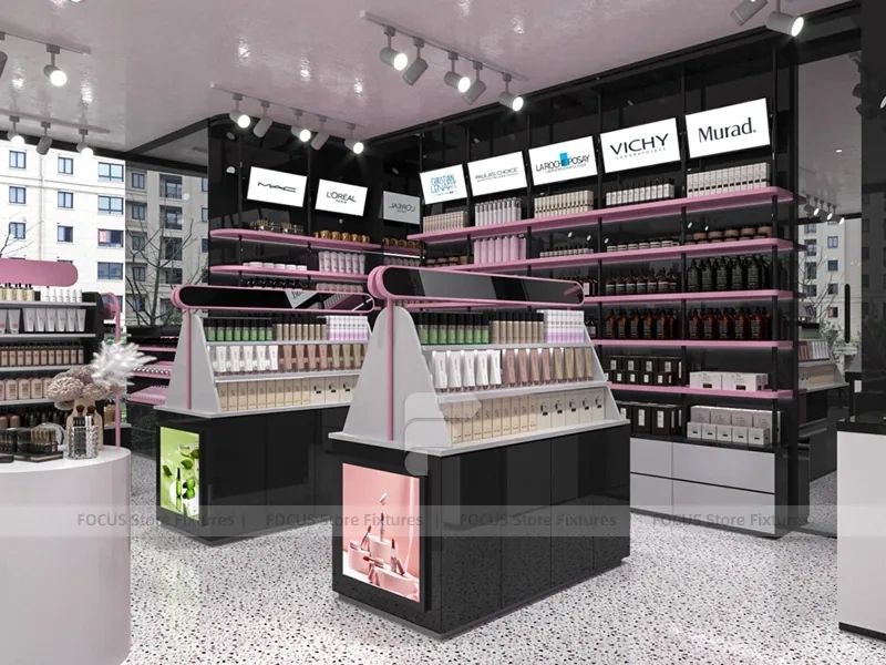 Black White Beauty Salon and Cosmetics Store