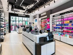 Black White Cosmetic Shop with Cashier Counter