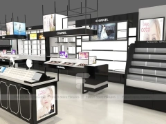 Black White Cosmetics Store Floor Plan Layout