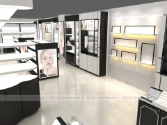 Black White Cosmetics Store Floor Plan Layout