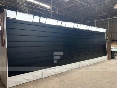 Black White Curved Mobile Phone Store Counter