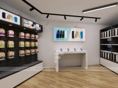 Black White Mobile Accessories Boutique Interior