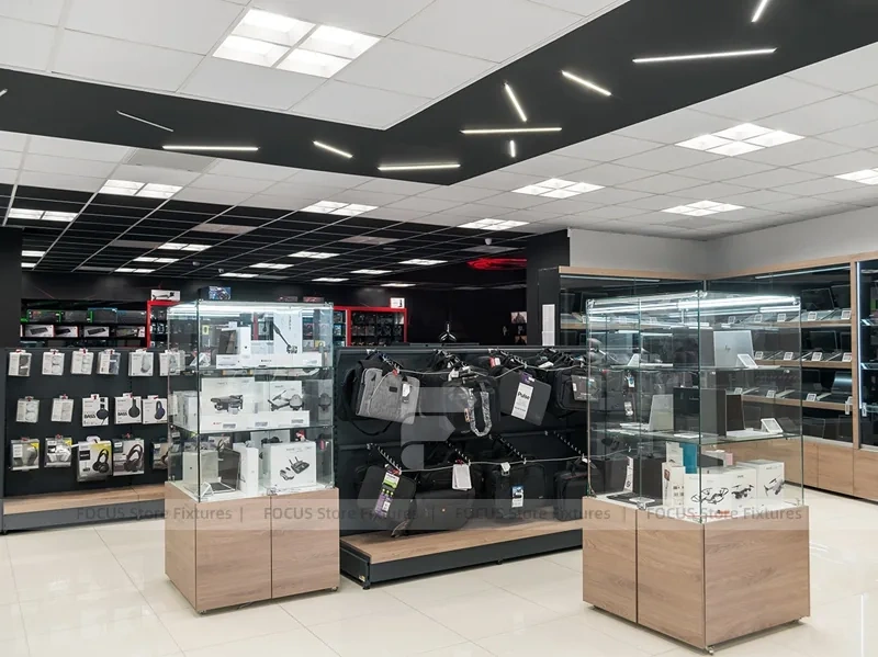 Black White Mobile Accessories Shop Counter