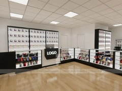Black White Mobile Accessories Wall Shop