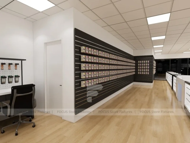 Black White Mobile Accessories Wall Shop