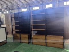 Black White Mobile Kiosk Counter Set