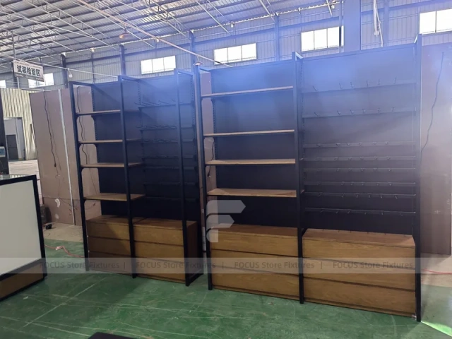 Black White Mobile Kiosk Counter Set