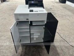 Black White Mobile Phone Checkout Counter