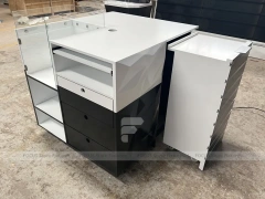 Black White Mobile Phone Checkout Counter