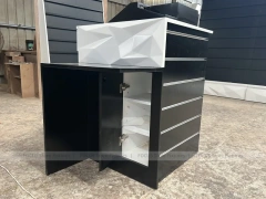 Black White Mobile Phone Checkout Counter