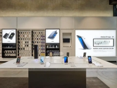 Black White Mobile Phone Flagship Store Interior