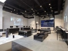Black White Mobile Phone Flagship Store Interior