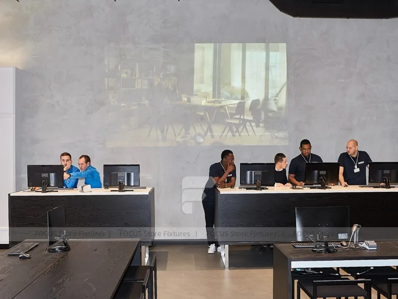 Black White Mobile Phone Flagship Store Interior