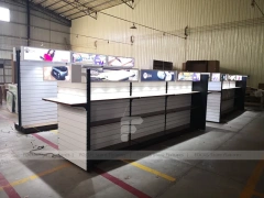 Black White Mobile Phone Wall Kiosk Display