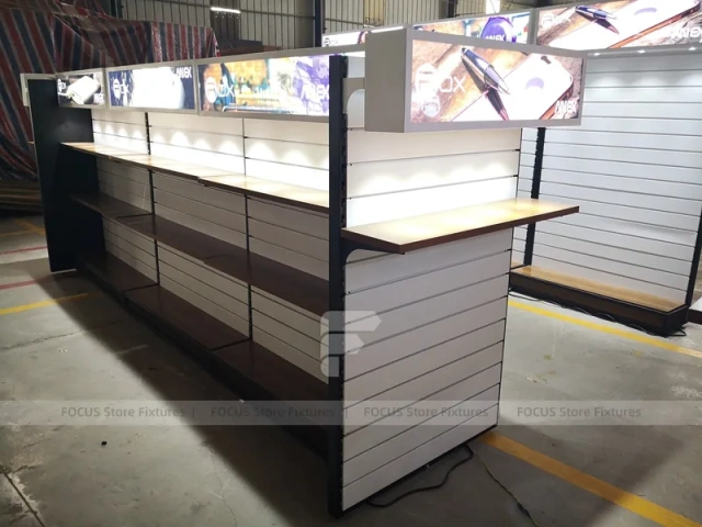 Black White Mobile Phone Wall Kiosk Display