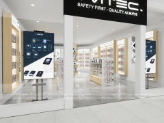 Black White Safety First Phone Storefront