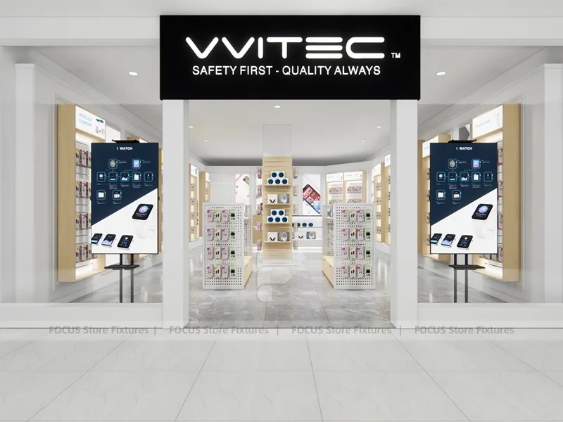 Black White Safety First Phone Storefront