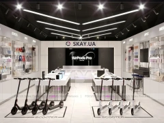 Black White Sky UA AirPods Store Interior