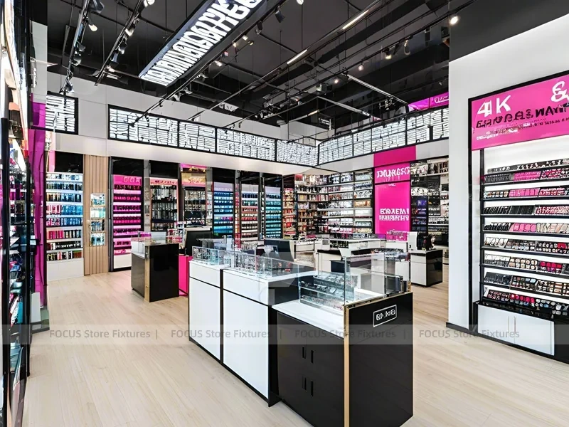 Black White Xiaomuxi Cosmetics Store Interior