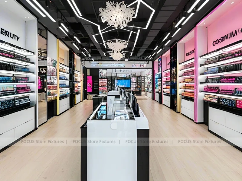 Black White Xiaomuxi Cosmetics Store Interior