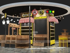 Black Yellow Mobile Accessories Store Interior