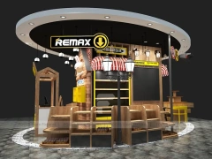 Black Yellow Mobile Accessories Store Interior