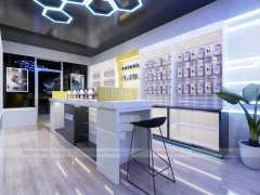 Black Yellow Mobile Phone Store Interior