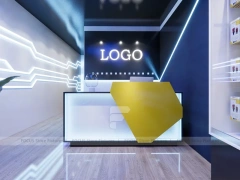Black Yellow Mobile Phone Store Interior