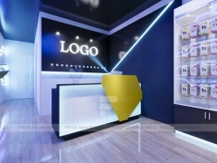 Black Yellow Mobile Phone Store Interior