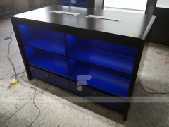 Blue Black Mobile Phone Store Counter Layout