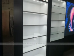 Blue Black Mobile Phone Store Counter Layout