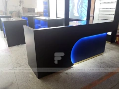 Blue Black Mobile Phone Store Counter Layout