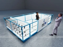 Blue Glass Mobile Phone Mall Kiosk
