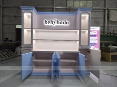 Blue Gray Bebyhada Skincare Wall Cabinet