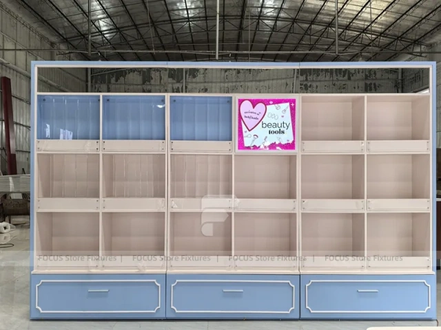 Blue Gray Bebyhada Skincare Wall Cabinet