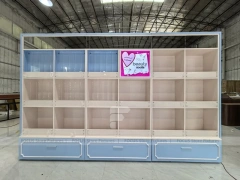 Blue Gray Bebyhada Skincare Wall Cabinet