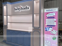 Blue Gray Bebyhada Skincare Wall Cabinet