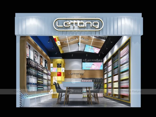 Blue Gray Letang Mobile Phone Storefront