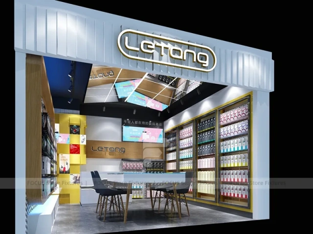 Blue Gray Letang Mobile Phone Storefront
