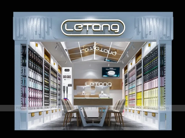 Blue Gray Letang Mobile Phone Storefront