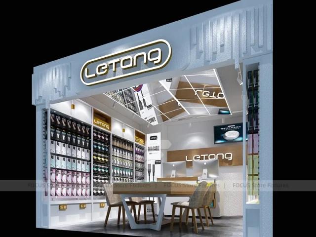 Blue Gray Letang Mobile Phone Storefront