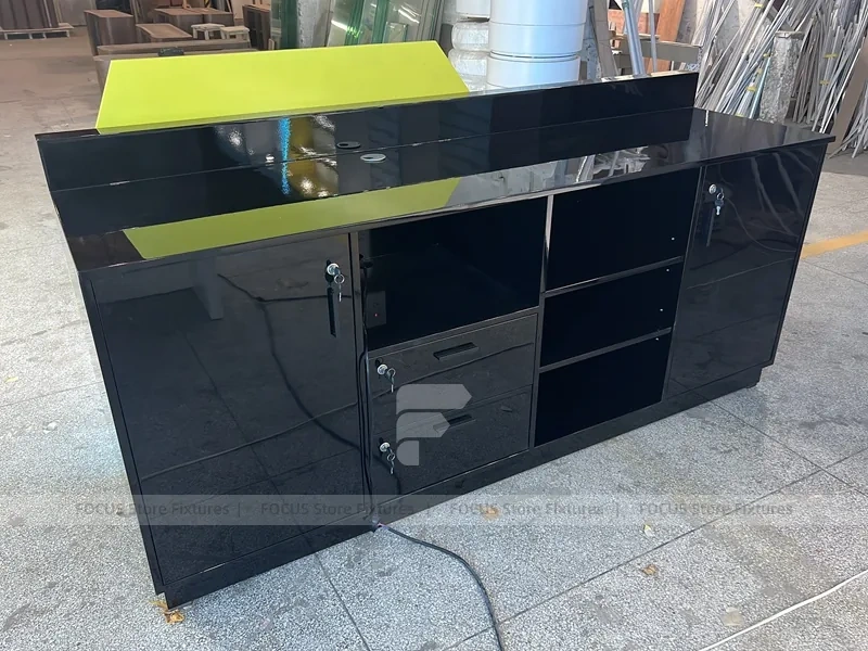 Blue Green Logo Mobile Phone Kiosk Counter