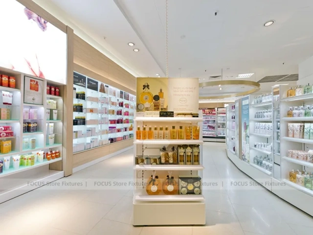 Blue H2O Skincare Wall Display Store