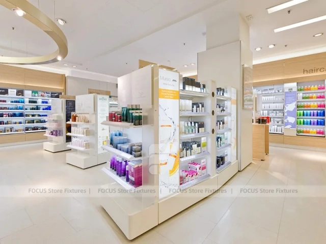 Blue H2O Skincare Wall Display Store