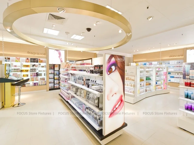 Blue H2O Skincare Wall Display Store