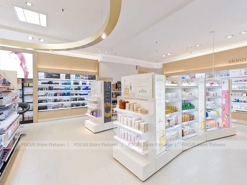Blue H2O Skincare Wall Display Store