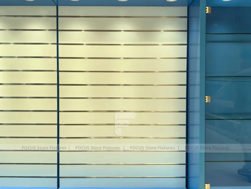 Blue Iphone Mobile Accessories Wall Display