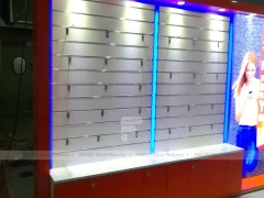 Blue Red Illuminated Phone Slatwall Display