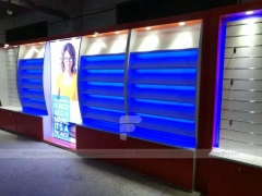 Blue Red Illuminated Phone Slatwall Display